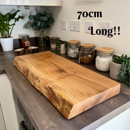 Extra Large Live Edge Oak Chopping Board